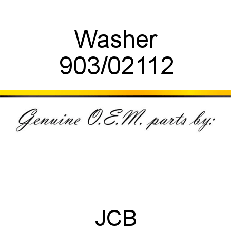Washer 903/02112