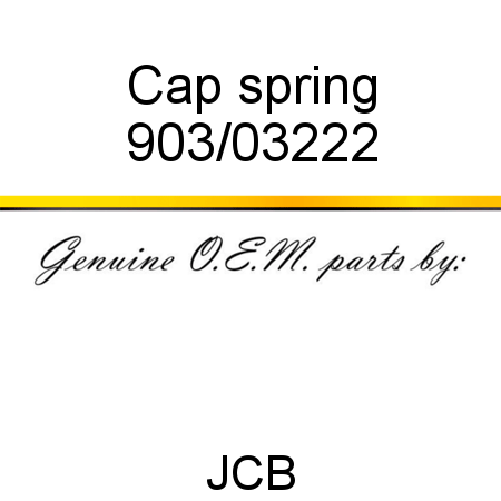 Cap, spring 903/03222