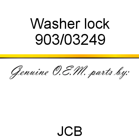 Washer, lock 903/03249