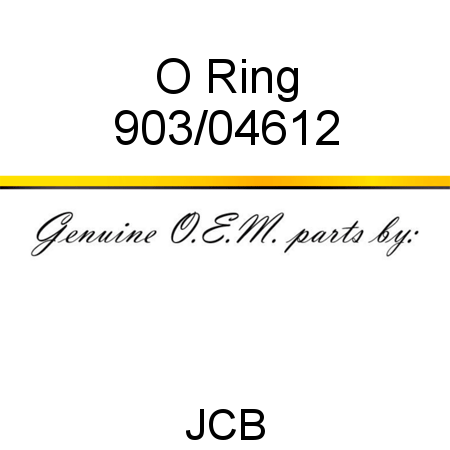 O Ring 903/04612