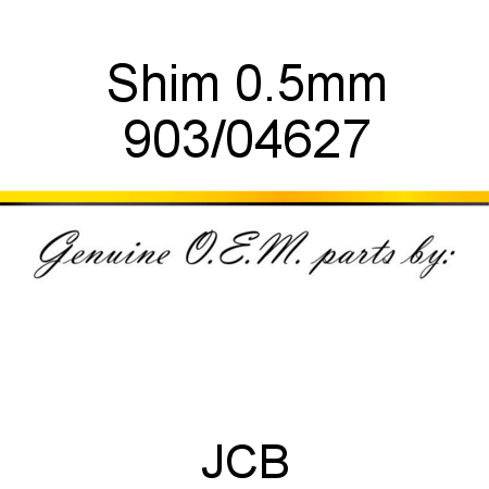 Shim, 0.5mm 903/04627