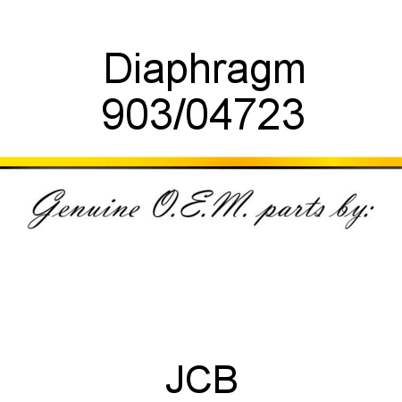 Diaphragm 903/04723