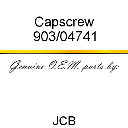 Capscrew 903/04741