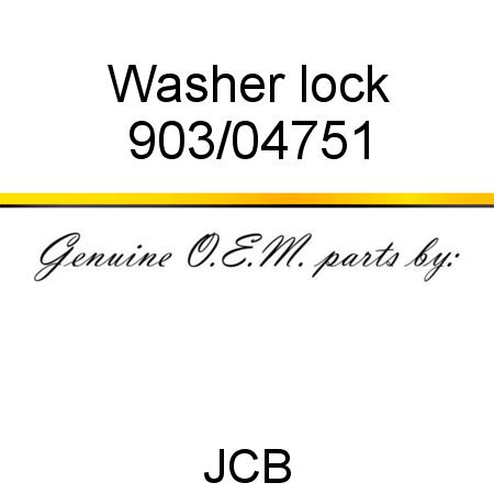 Washer, lock 903/04751