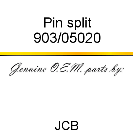 Pin, split 903/05020