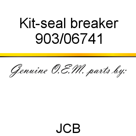 Kit-seal, breaker 903/06741