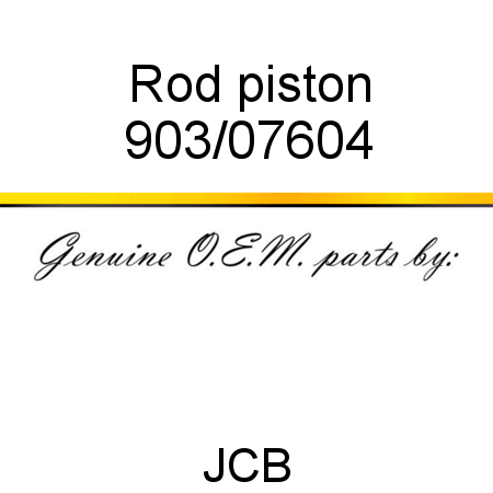 Rod, piston 903/07604