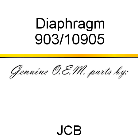 Diaphragm 903/10905