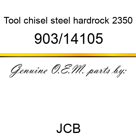 Tool, chisel steel, hardrock 2350 903/14105