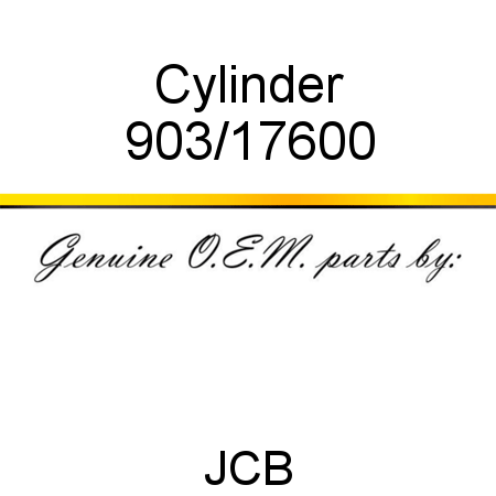 Cylinder 903/17600