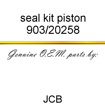 seal kit, piston 903/20258