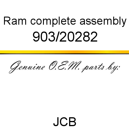 Ram, complete assembly 903/20282