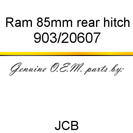 Ram, 85mm rear hitch 903/20607