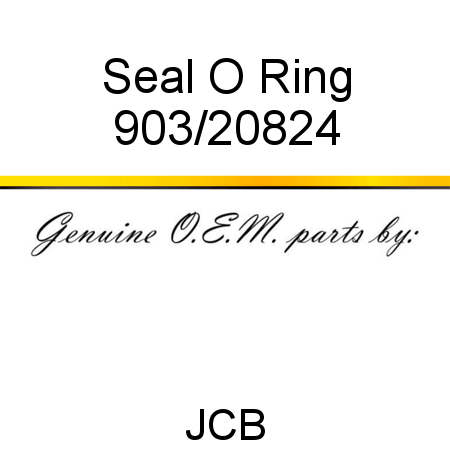 Seal, O Ring 903/20824