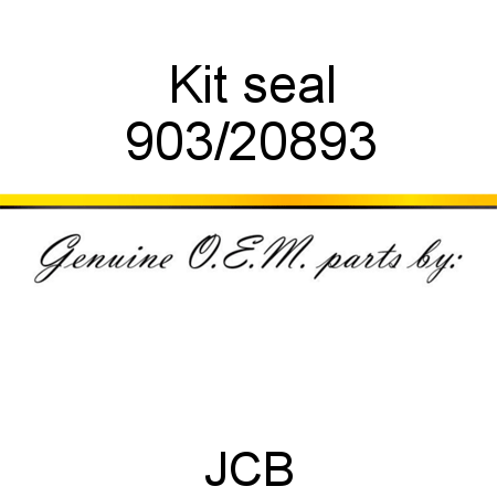 Kit, seal 903/20893