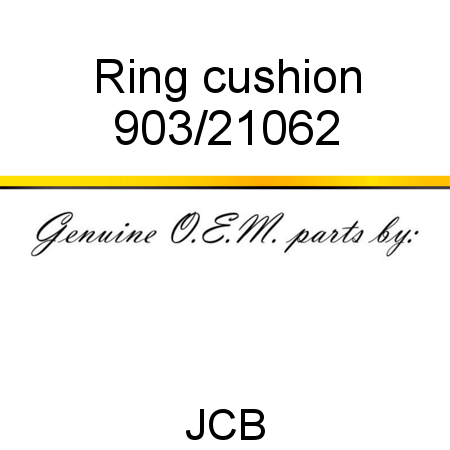 Ring, cushion 903/21062
