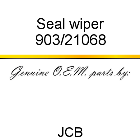 Seal, wiper 903/21068