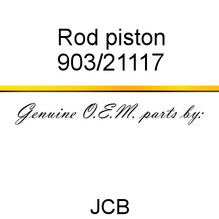 Rod, piston 903/21117