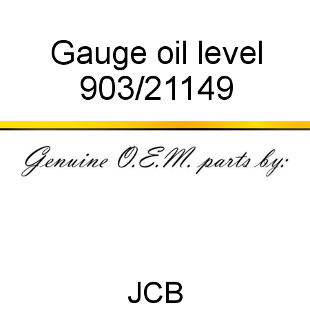 Gauge, oil level 903/21149
