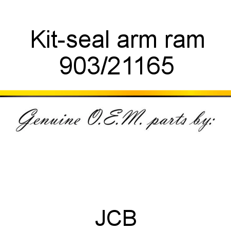 Kit-seal, arm ram 903/21165