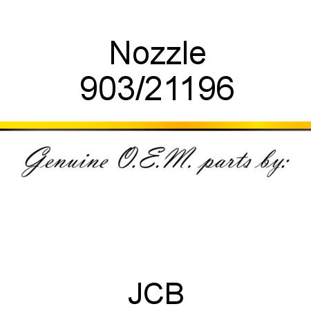 Nozzle 903/21196