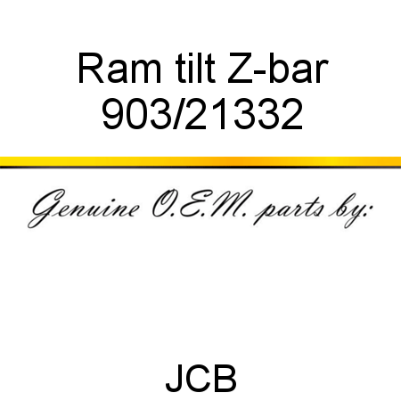 Ram, tilt, Z-bar 903/21332