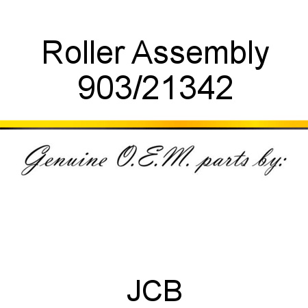 Roller, Assembly 903/21342