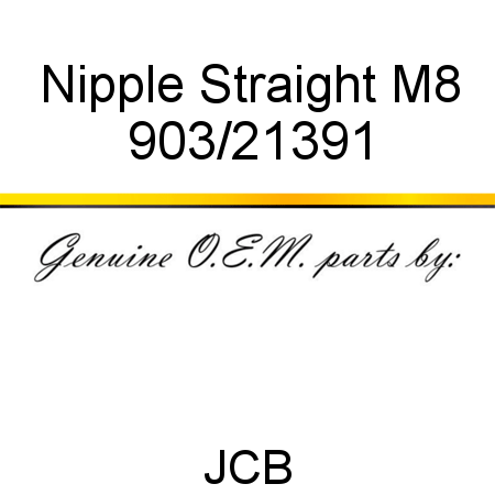 Nipple, Straight M8 903/21391