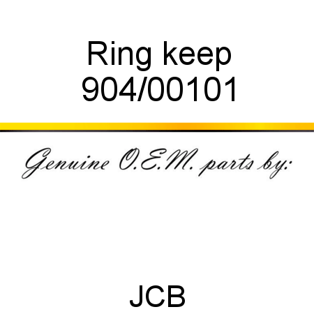 Ring, keep 904/00101
