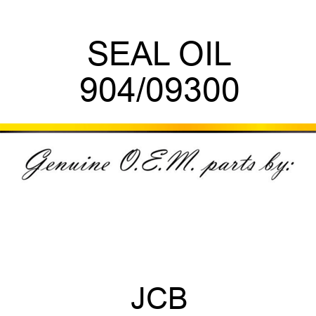 SEAL, OIL 904/09300