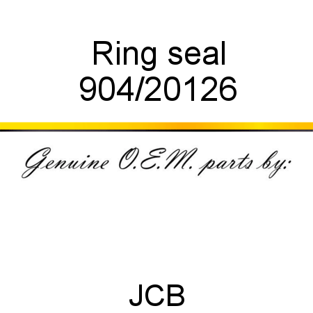 Ring, seal 904/20126