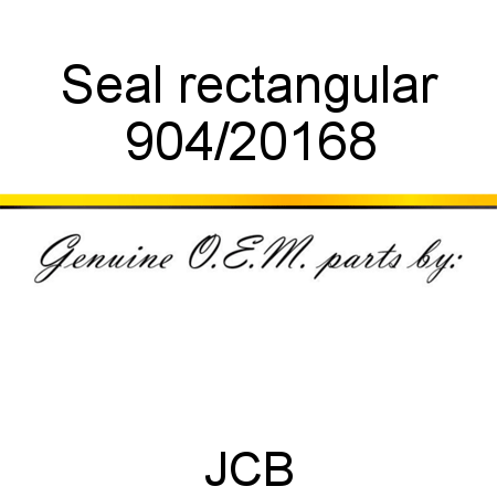 Seal, rectangular 904/20168