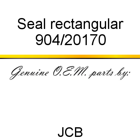 Seal, rectangular 904/20170