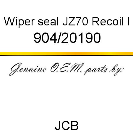Wiper seal, JZ70 Recoil l 904/20190