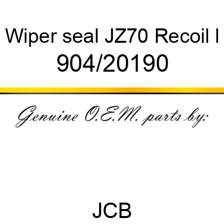 Wiper seal, JZ70 Recoil l 904/20190