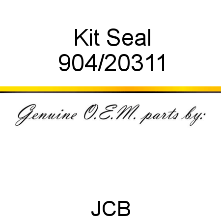 Kit, Seal 904/20311