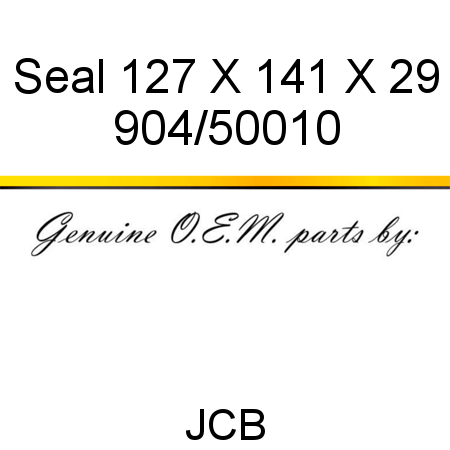 Seal, 127 X 141 X 29 904/50010