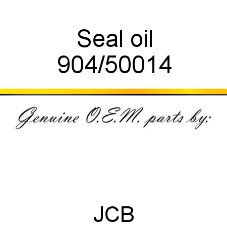 Seal, oil 904/50014
