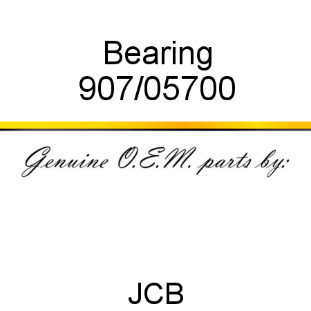 Bearing 907/05700