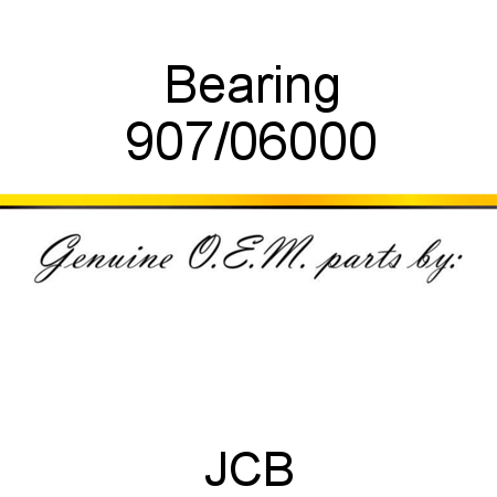 Bearing 907/06000