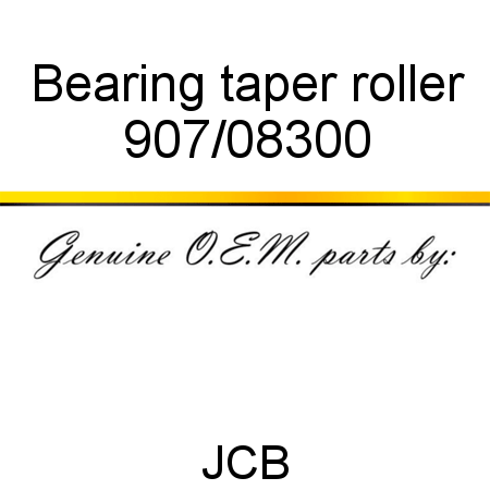 Bearing, taper roller 907/08300
