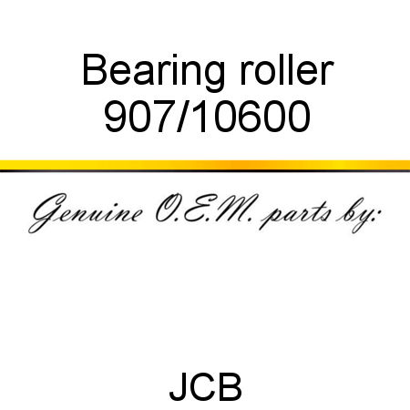 Bearing, roller 907/10600