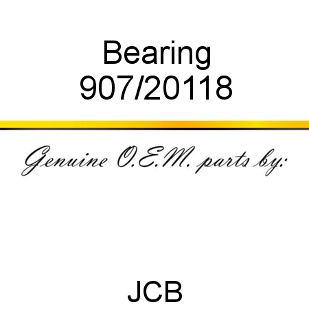 Bearing 907/20118