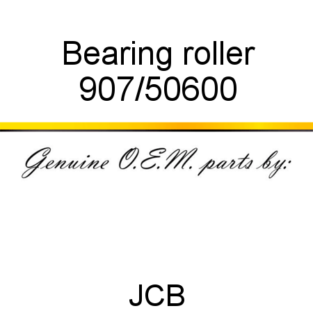 Bearing, roller 907/50600
