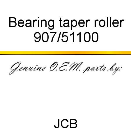 Bearing, taper roller 907/51100