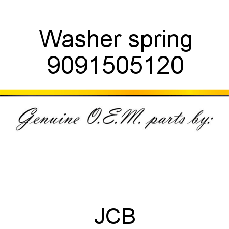 Washer, spring 9091505120
