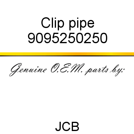 Clip, pipe 9095250250