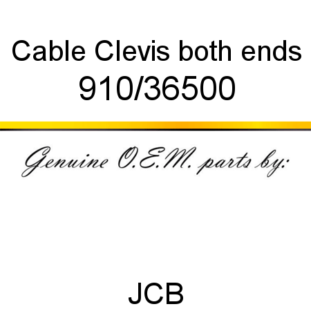 Cable, Clevis both ends 910/36500