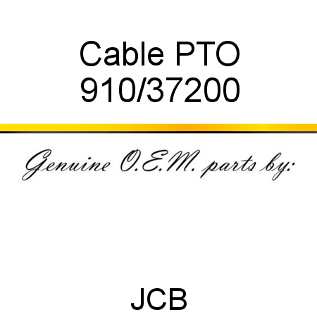 Cable, PTO 910/37200