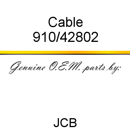 Cable 910/42802